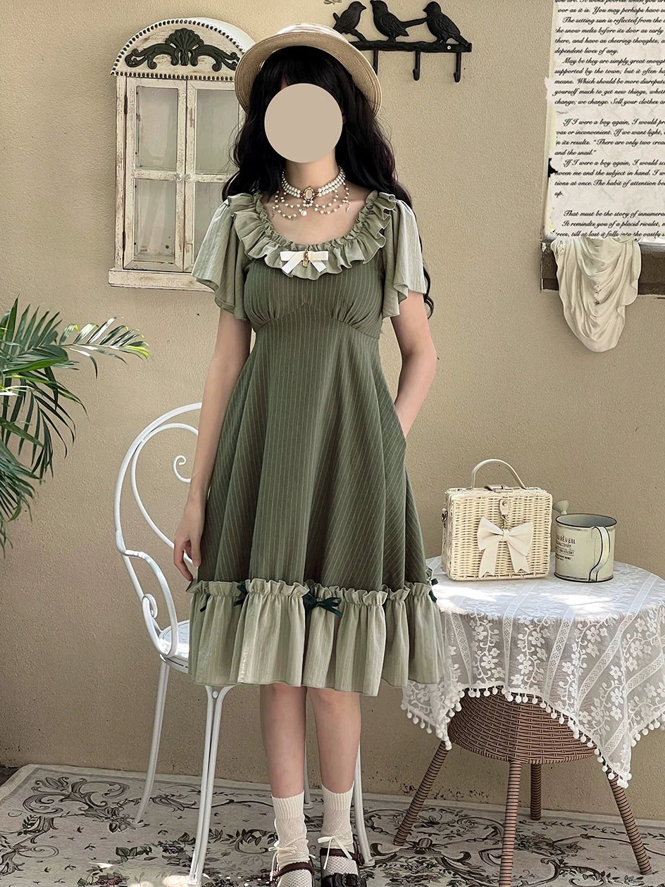 Cotton Plus Size Lolita OP Dress with Pockets - image 4