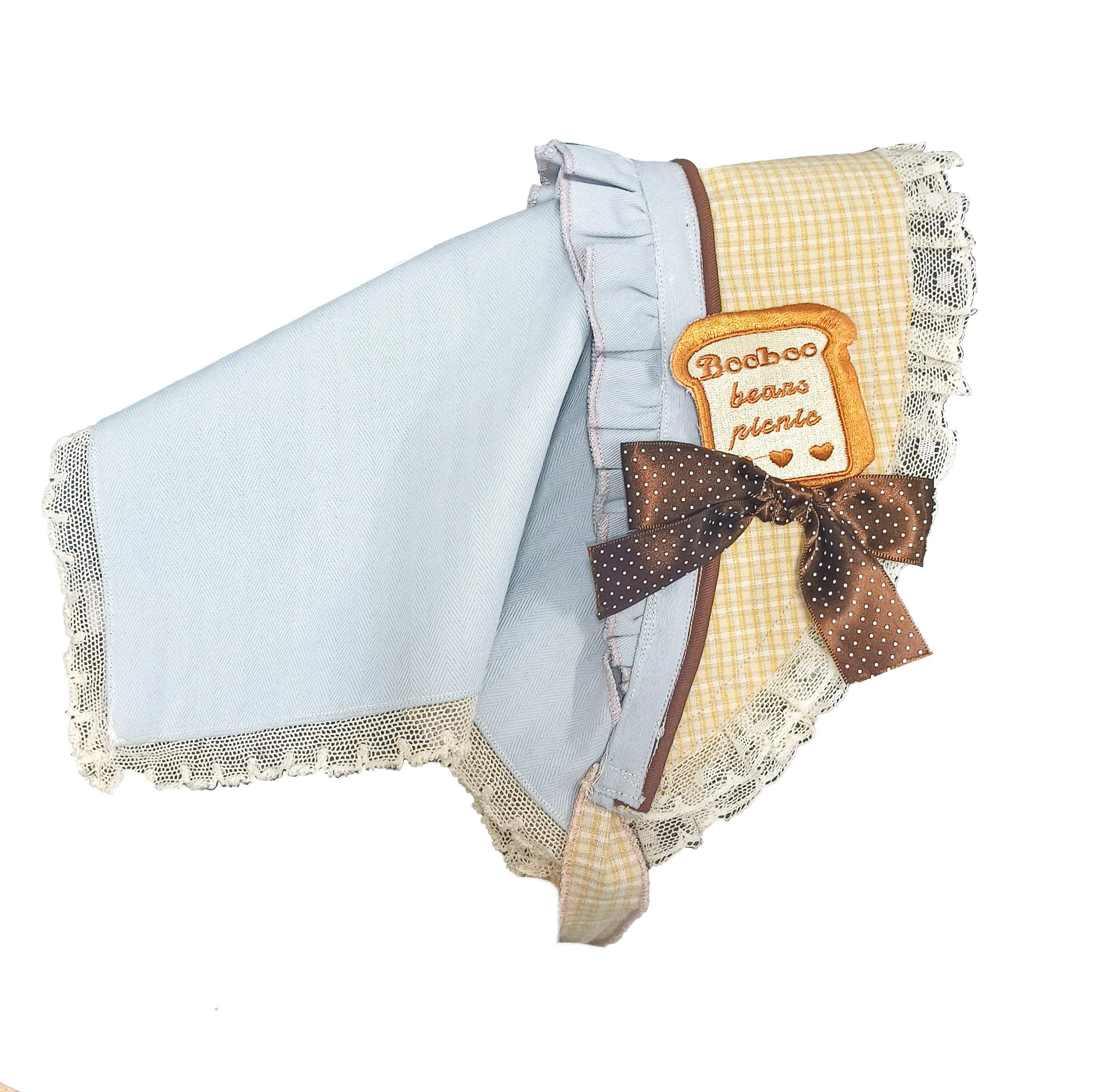 Teddy Bear Bakery Embroidered Cake Applique Sweet Lolita Suspender Skirt Set - image 15