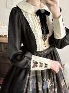 German Bookshelf - Classic Lolita OP Dress & Detachble Cape - image 8