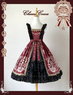 Star Drop Ceremony - Elegant Lolita JSK Printing Open Front Dress and Blouse Set - image 2
