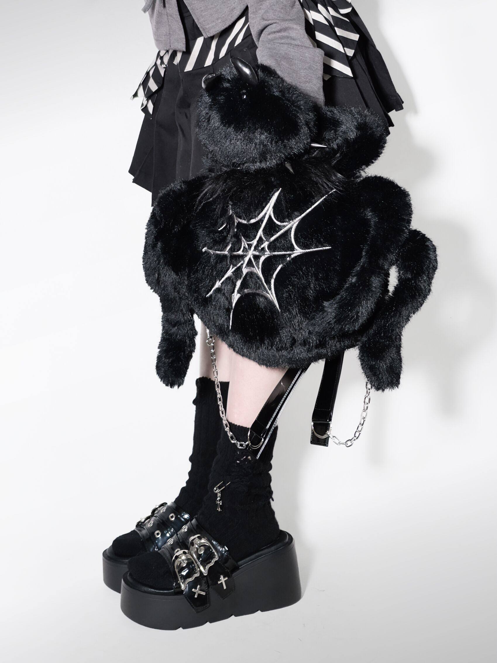 Dark Spider - Gothic Plush Shoulder Bag - image 8