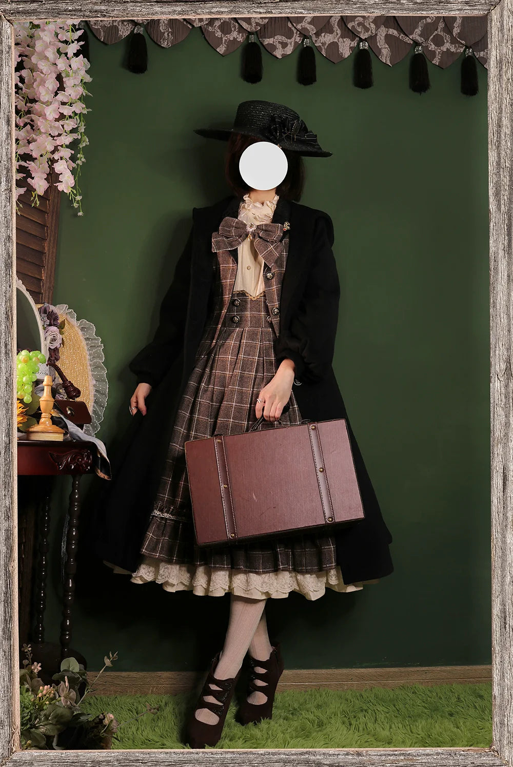 Rose - Elegant Lolita Fishbone Grid Skirt Customized - image 52