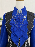 Knight's Code - Jacquard Ouji Fashion Vest Set, Detachable Jabot - image 12