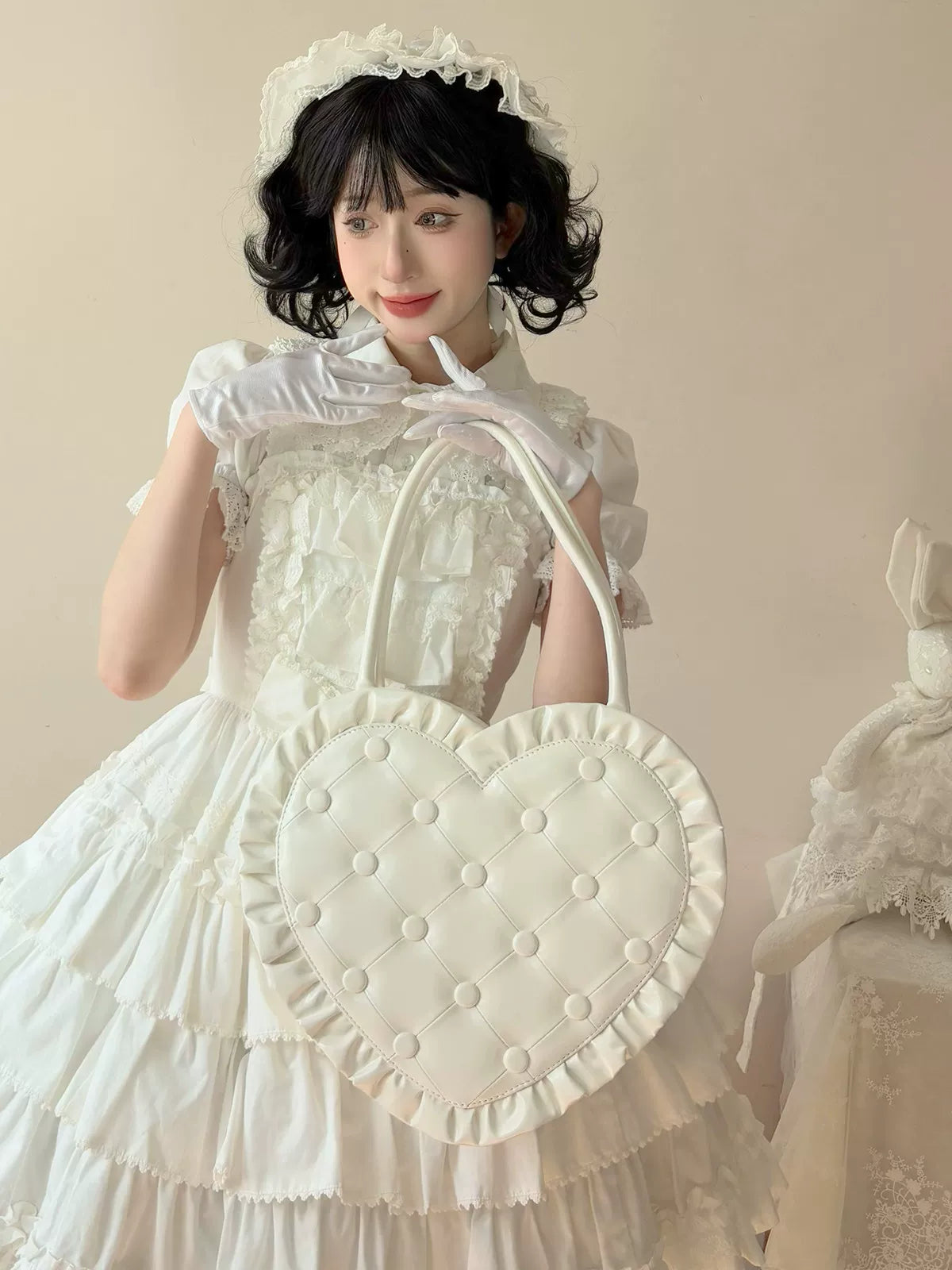 Heart Pillow - Sweet Lolita Heart-shaped Handbag or Shoulder Bag - image 10
