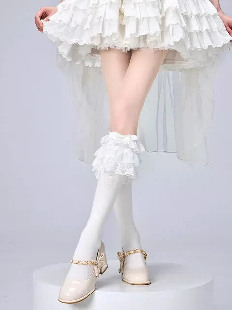 Ribbon Bow Lolita Calf Socks and Sock Covers Collection - image 12