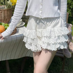 Cotton Lolita Bloomers, Tiered Hem Cake Shorts - image 19