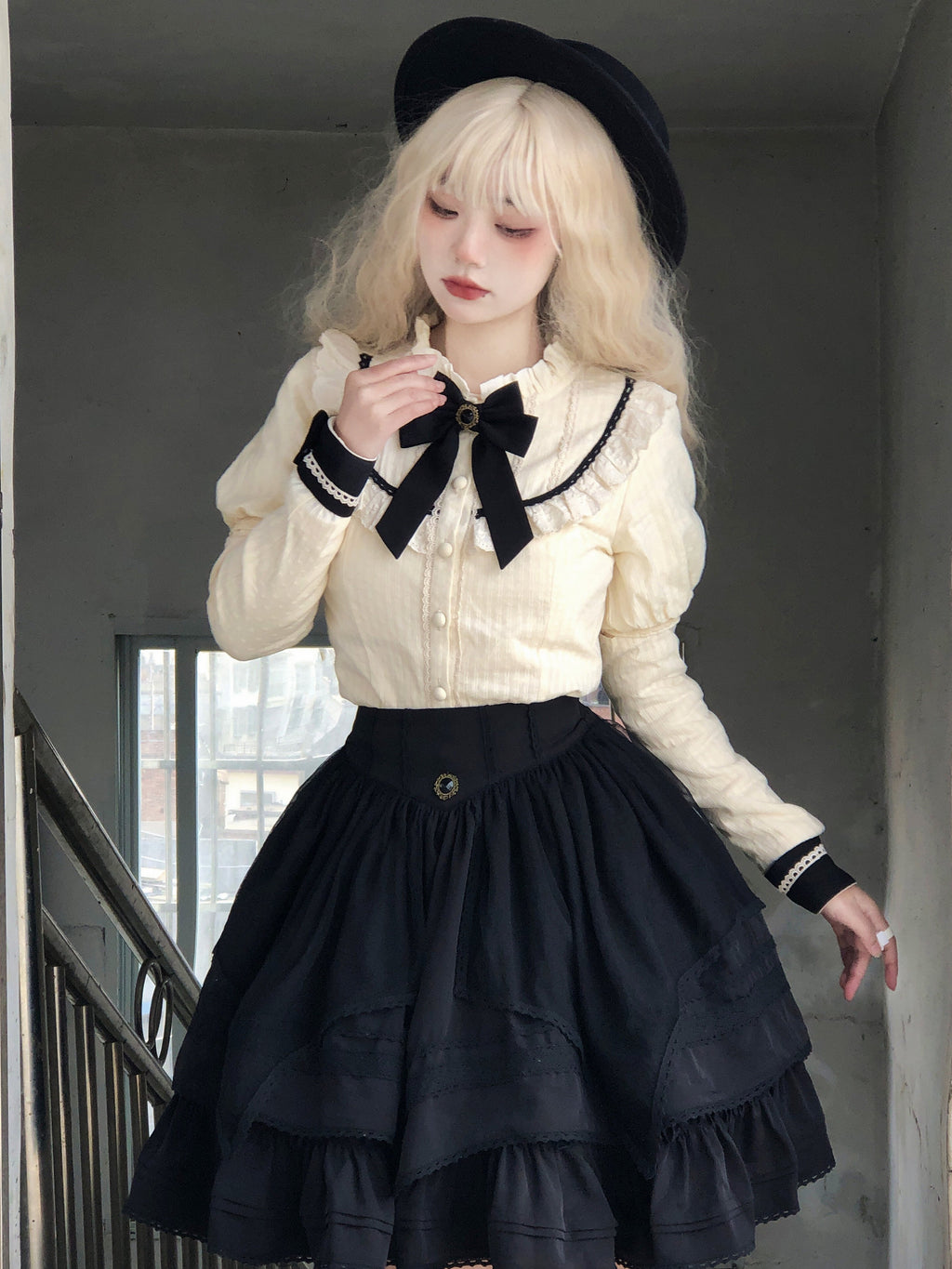 Rich Girl Elegant Lolita Blouse and Skirt Set - image 17