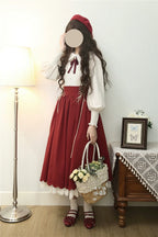 Countess's Autumn Travel - Vintage Lolita Shirt and Skirt - image 8