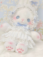 Posable Plush Bunny Lolita Bag with Detachable Pearl Chains - image 4