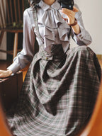 Forest Dew - Elegant Lolita Slim-Fit Shirt with Detachable Jabot - image 23