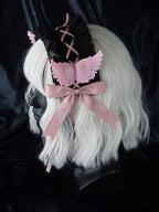 Black Wings Halloween Goth Lolita Hairband - image 25