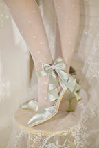 Coronation - Classic Lolita Wine Glass Heel Shoes with Detachable Bows - image 17