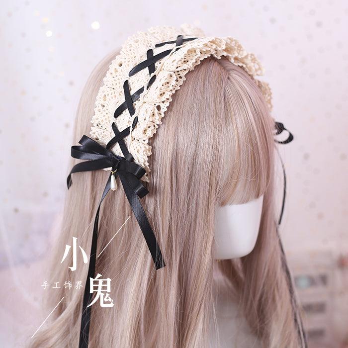 Japanese Style Sweet Lolita Lace Headband Multicolors - image 20