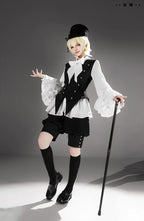 Ashes - Vintage Ouji Lolita Blouse and Shorts Set - image 15