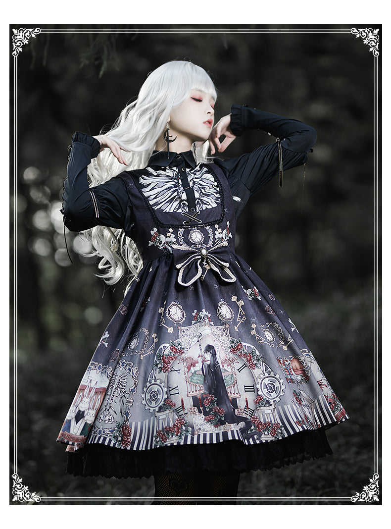 Black Fairytale - Gothic Twins Lolita JSK - image 21