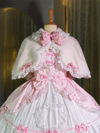Rabbit-Ear Winter Lolita Cape with Bows - image 7