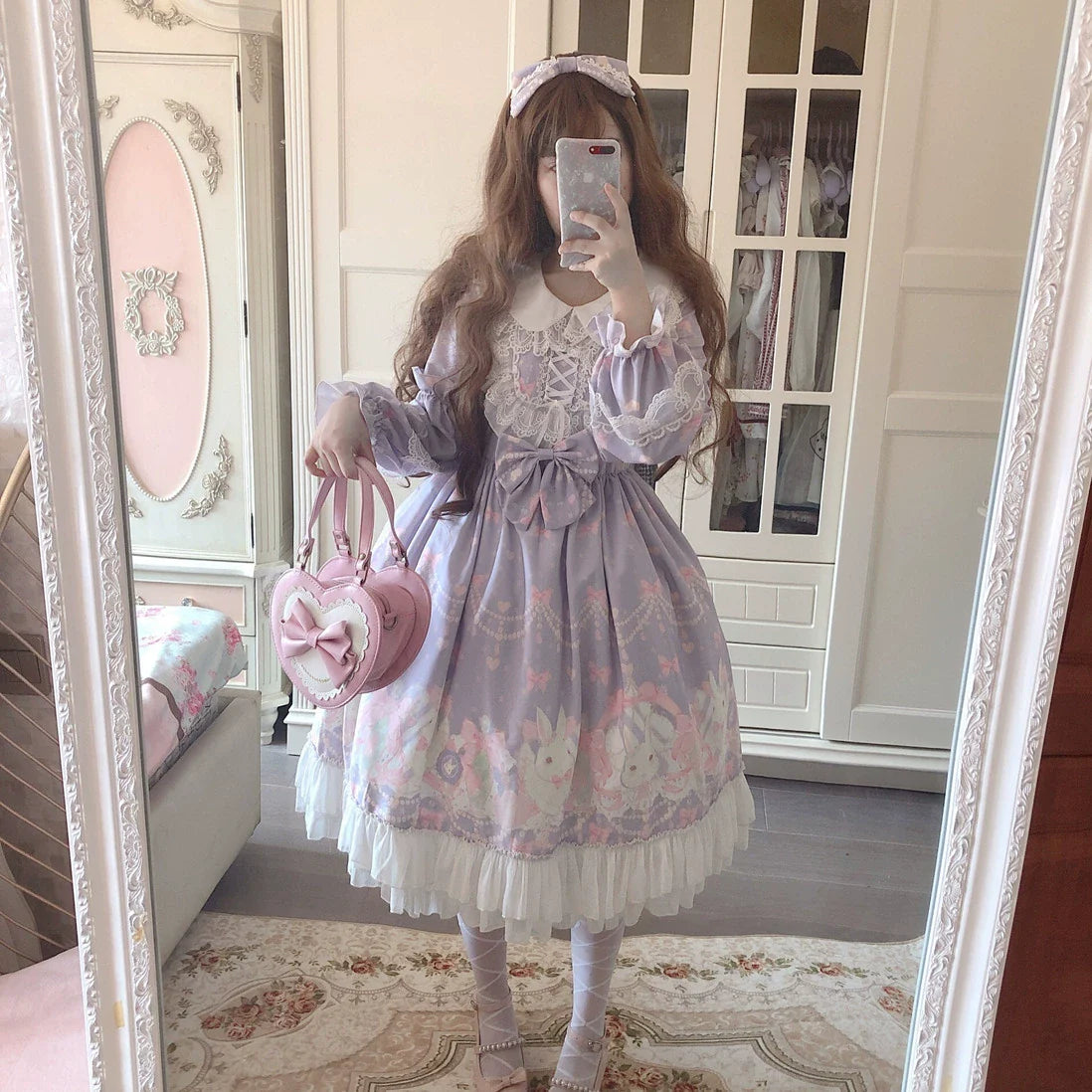 Rabbit Lace Princess Sweet Lolita OP Dress - image 2