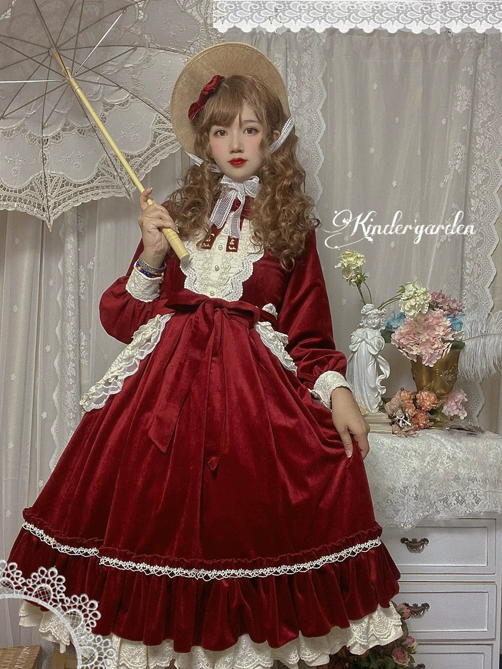 Vintage Elegant Velvet OP Dress - image 37