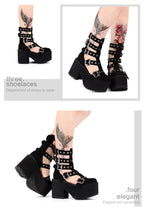 Gothic Lolita Punk Platform Boots Sandals - image 2
