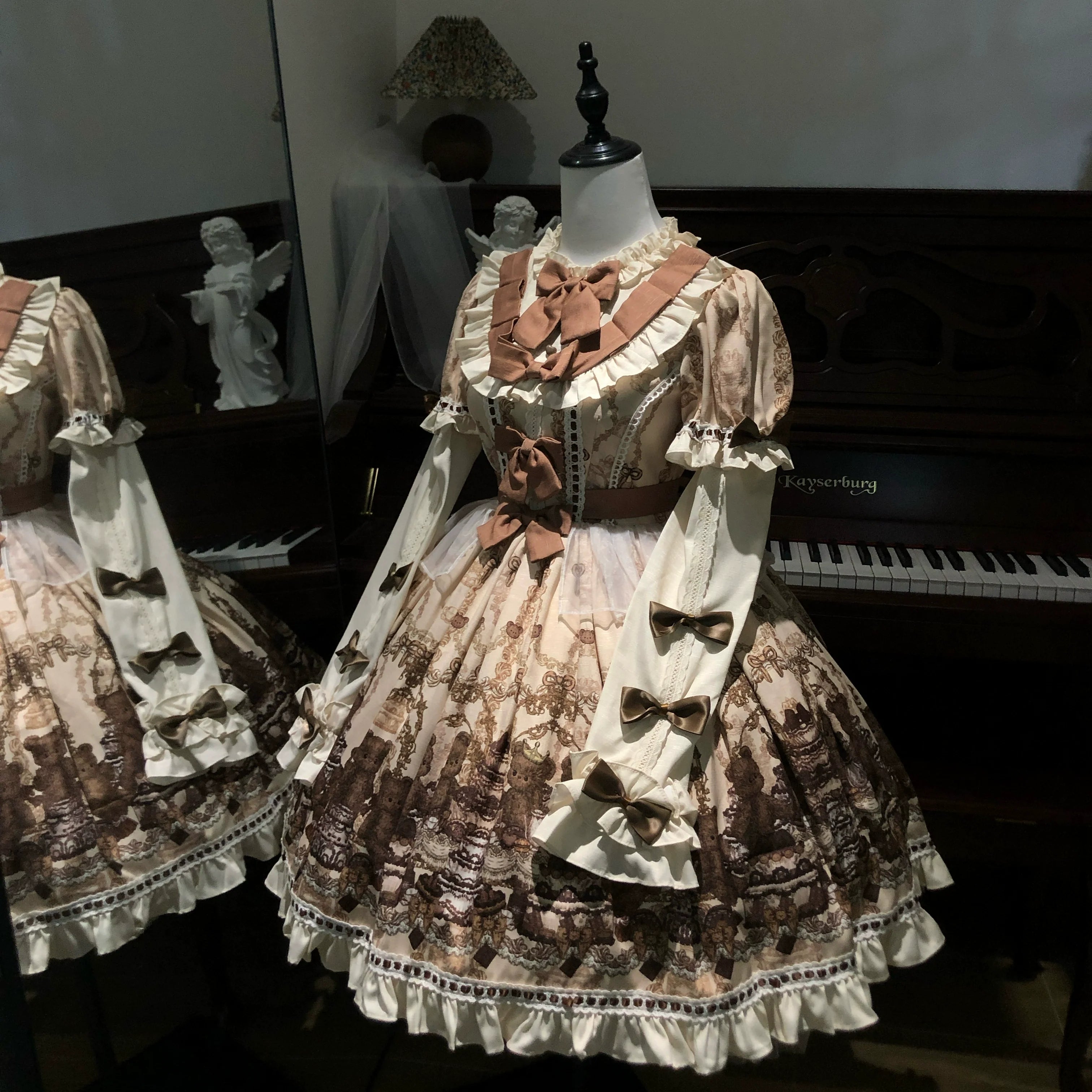 Old School Lolita Printed OP, Zipper Closure - image 8