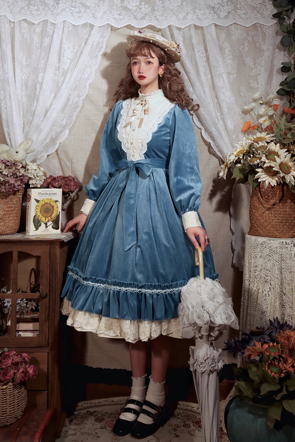 Vintage Elegant Velvet OP Dress - image 20