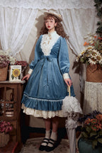 Vintage Elegant Velvet OP Dress - image 20