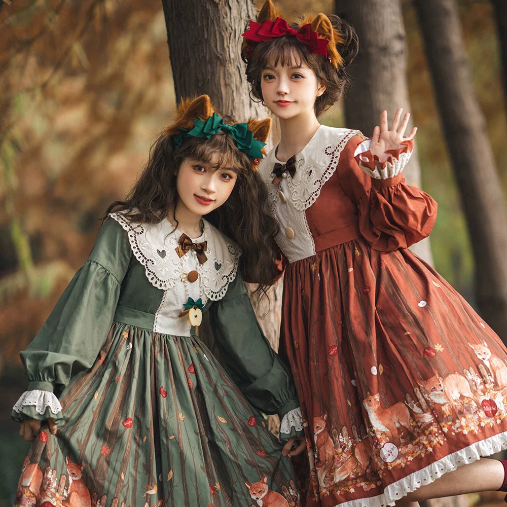 Chuby Box in the Forest - Elegant Lolita Necklace Brooch KC Beret Accessories - image 13