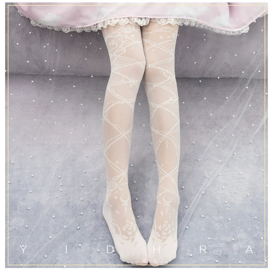 Glass Yarn Gothic Lolita Tights Collection - image 17