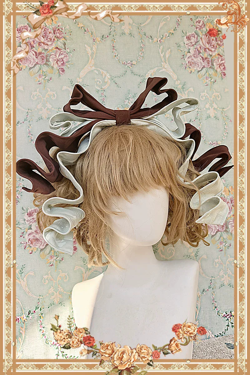 Chandelier - Old School Lolita OP Dress, Polka Dot, Chandelier Print and Accessories - image 21