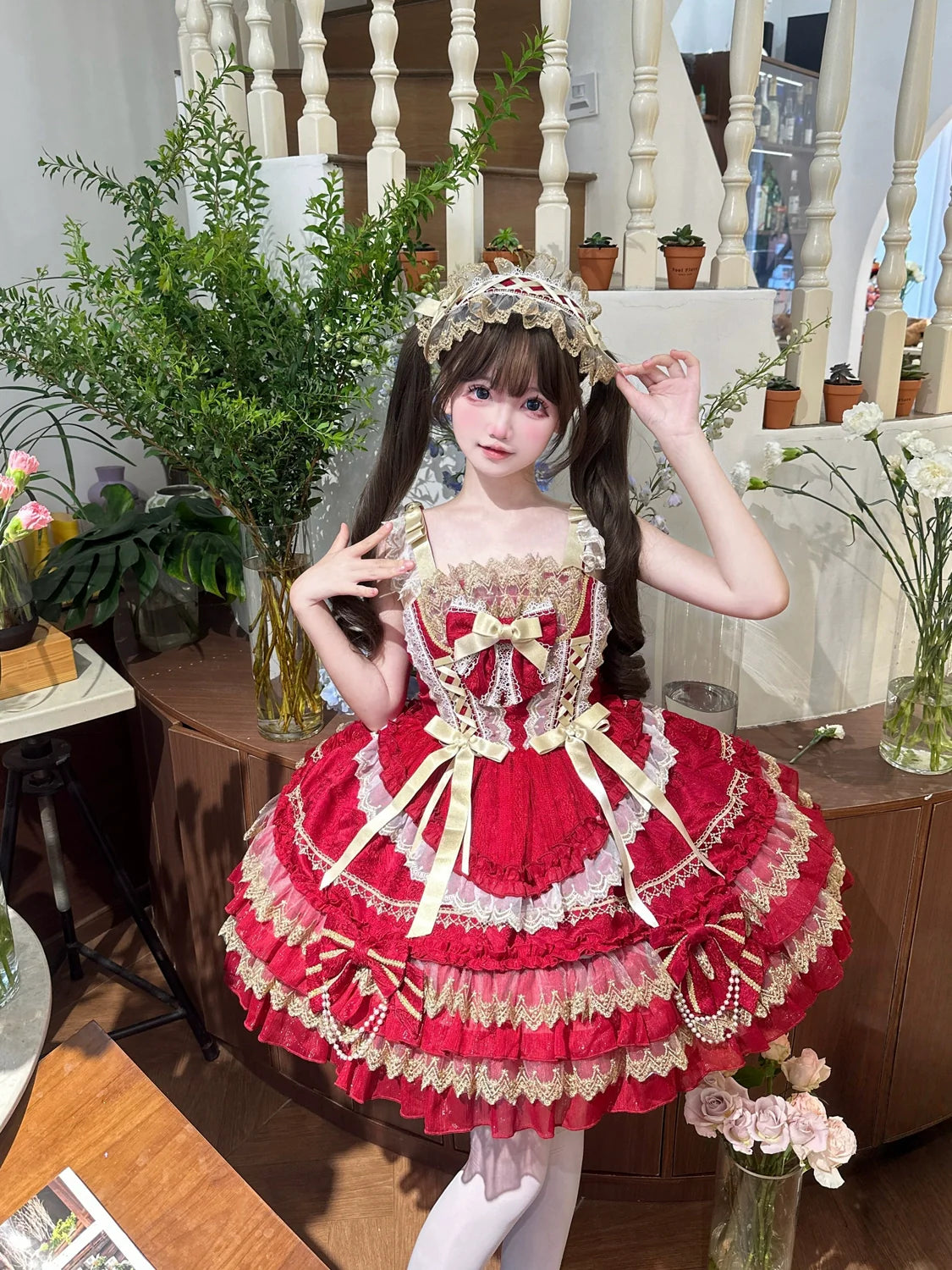 Gilded Memories Princess Lolita Tiered JSK Dress - image 9