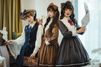 Rose Doll - Elegant Lolita Striped Fishbone Skirt - image 3