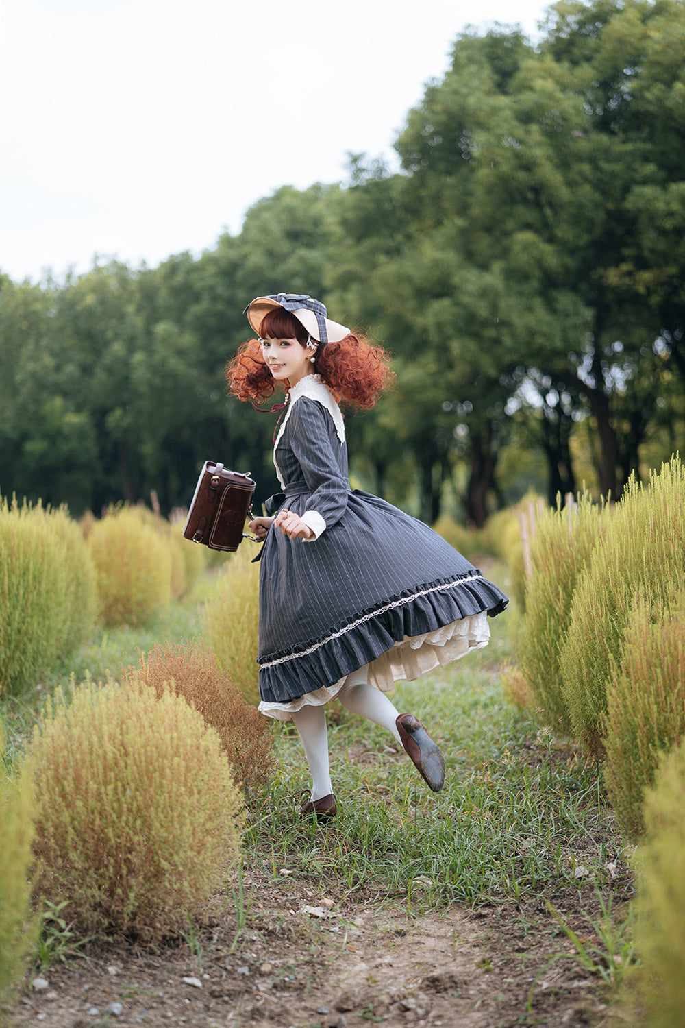 Rose Silhouette - Vintage Classic Lolita OP - image 12