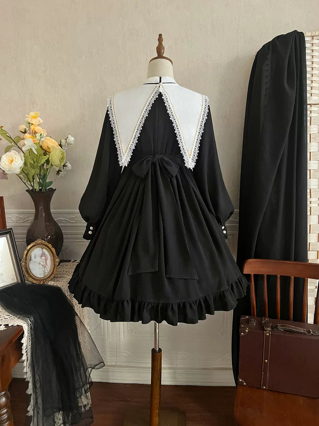 Black Nun - Gothic Lolita OP Dress - image 22