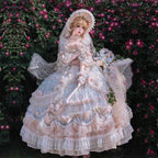 Rose Banquet Wedding Lolita OP Dress, Chiffon Tea Party Style - image 1