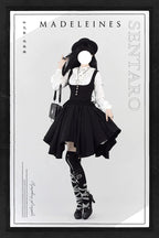 Pleated Irregular Knit Floral Slim Fit Vest and Half Skirt Set - image 14