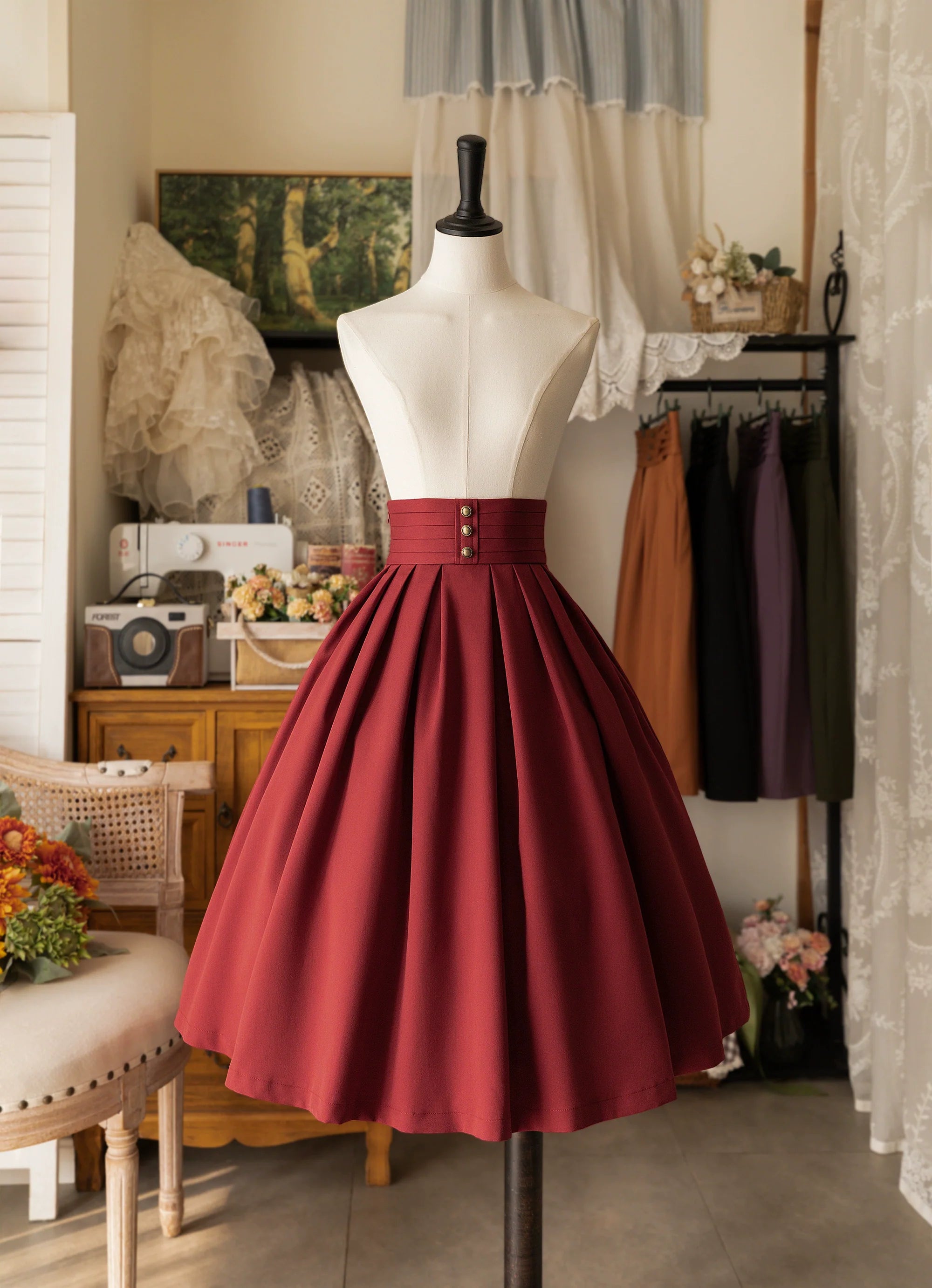 Forest Basket - Elegant Lolita Pleated SK - image 1