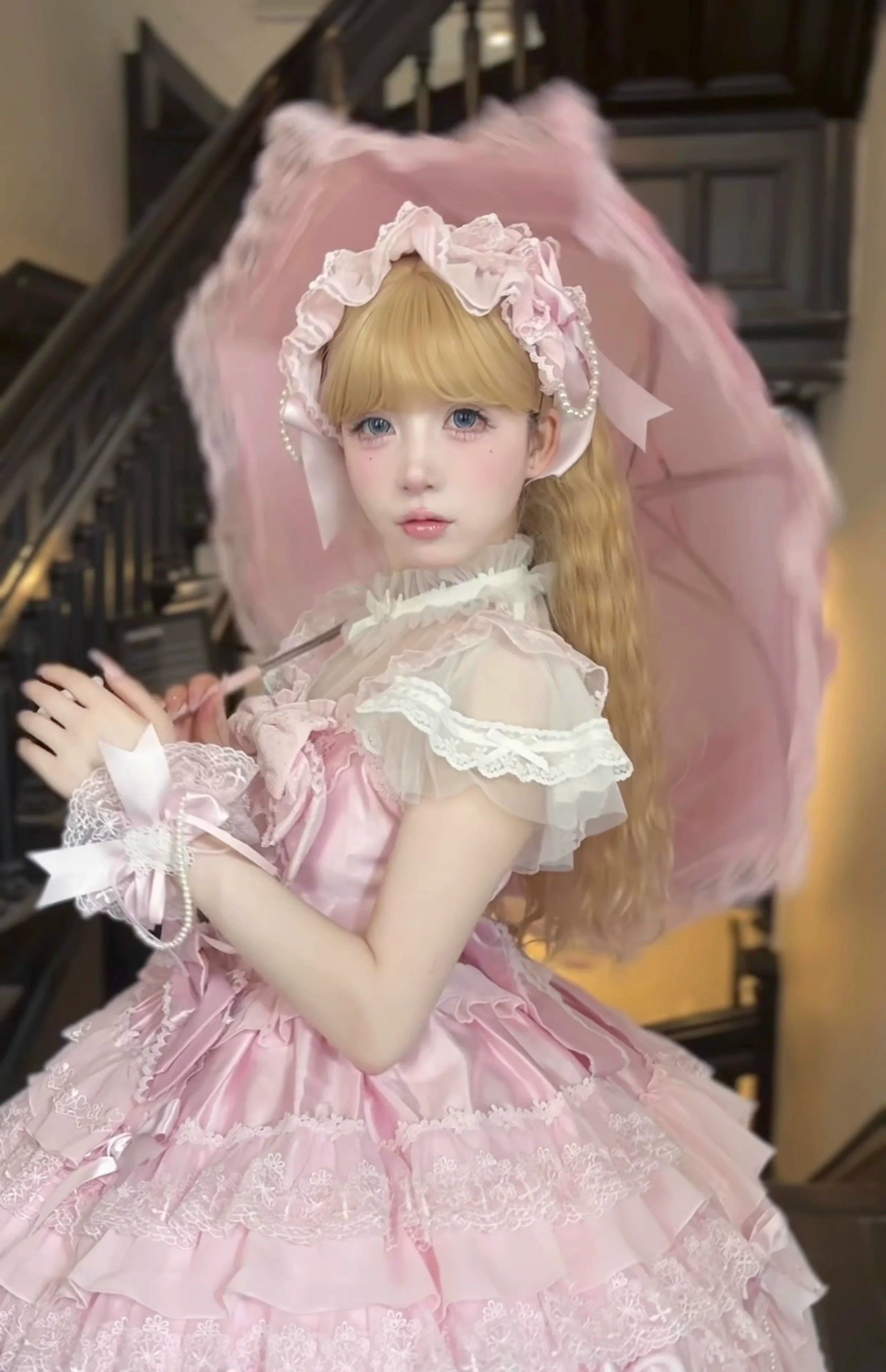 Love Descends - Wedding Lolita JSK Dress, White Blouse and Accessories - image 19