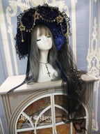 Polar Night Sky - Halloween Gorgeous Gilding Lolita Witch Hat - image 9