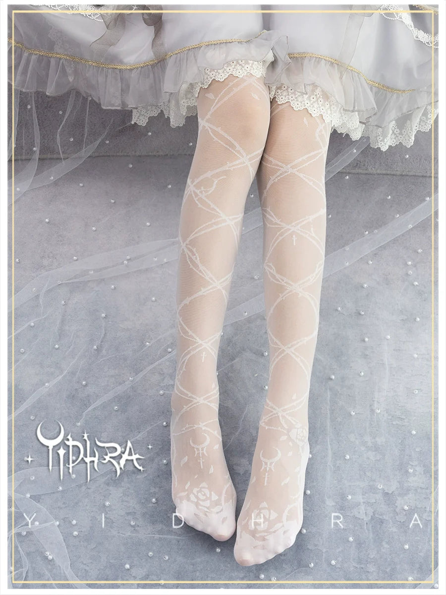 Glass Yarn Gothic Lolita Tights Collection - image 2