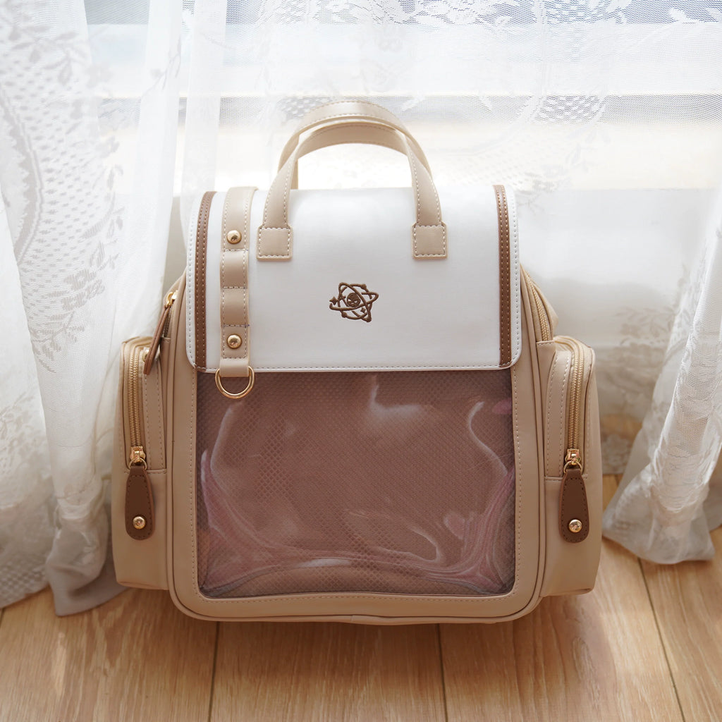 Kawaii Lolita Large-Capacity Ita Backpack with Mini Pocket and Grid Board - image 4