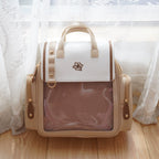 Kawaii Lolita Large-Capacity Ita Backpack with Mini Pocket and Grid Board - image 4