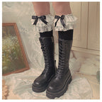 Lolita Bow Cotton Socks Lace Socks - image 11