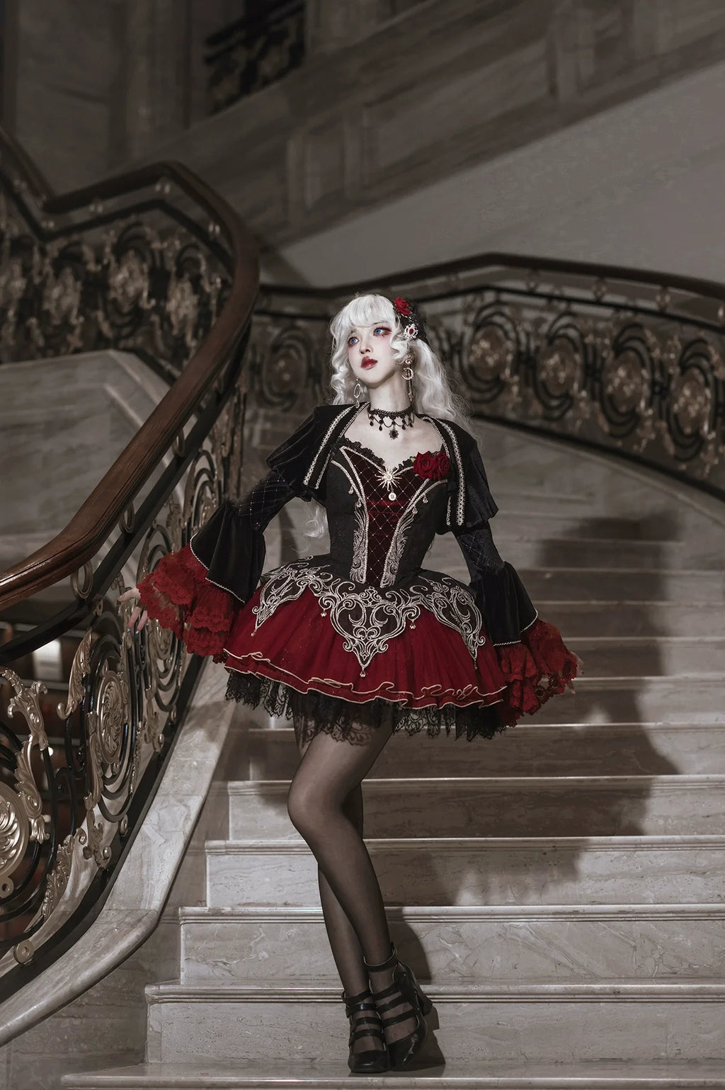 Blood Feast - Gothic Lolita JSK Suit Daily Goth Dress - image 9