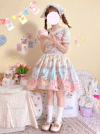 Sheep Pattern Waltz Princess Lolita JSK Salopette - image 7
