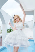 Ballet Maiden - Classic Lolita Four-tiered Hem JSK Dress with Rose Details - image 13