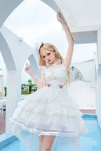 Ballet Maiden - Classic Lolita Four-tiered Hem JSK Dress with Rose Details - image 13