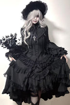 Immortal Bird Black Gothic Lolita Blouse SK Set - image 1