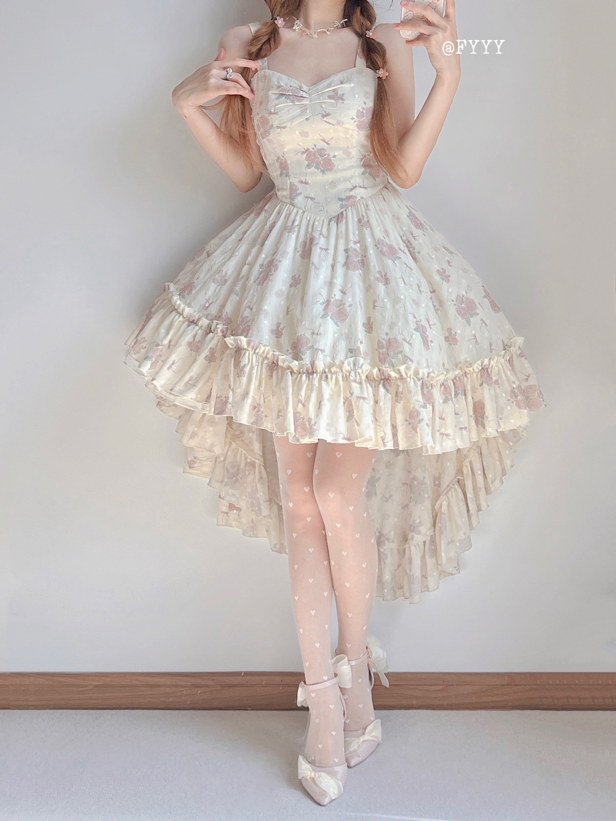 Twilight Rose - Sweet Lolita Dress Sweater and JSK - image 10
