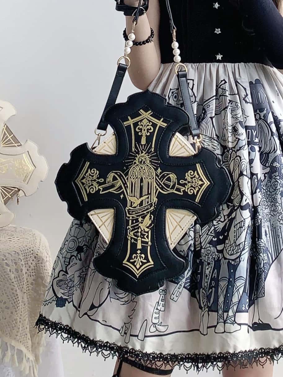 Temple Morning Hymn - Vintage Lolita Crossbody Bag - image 3