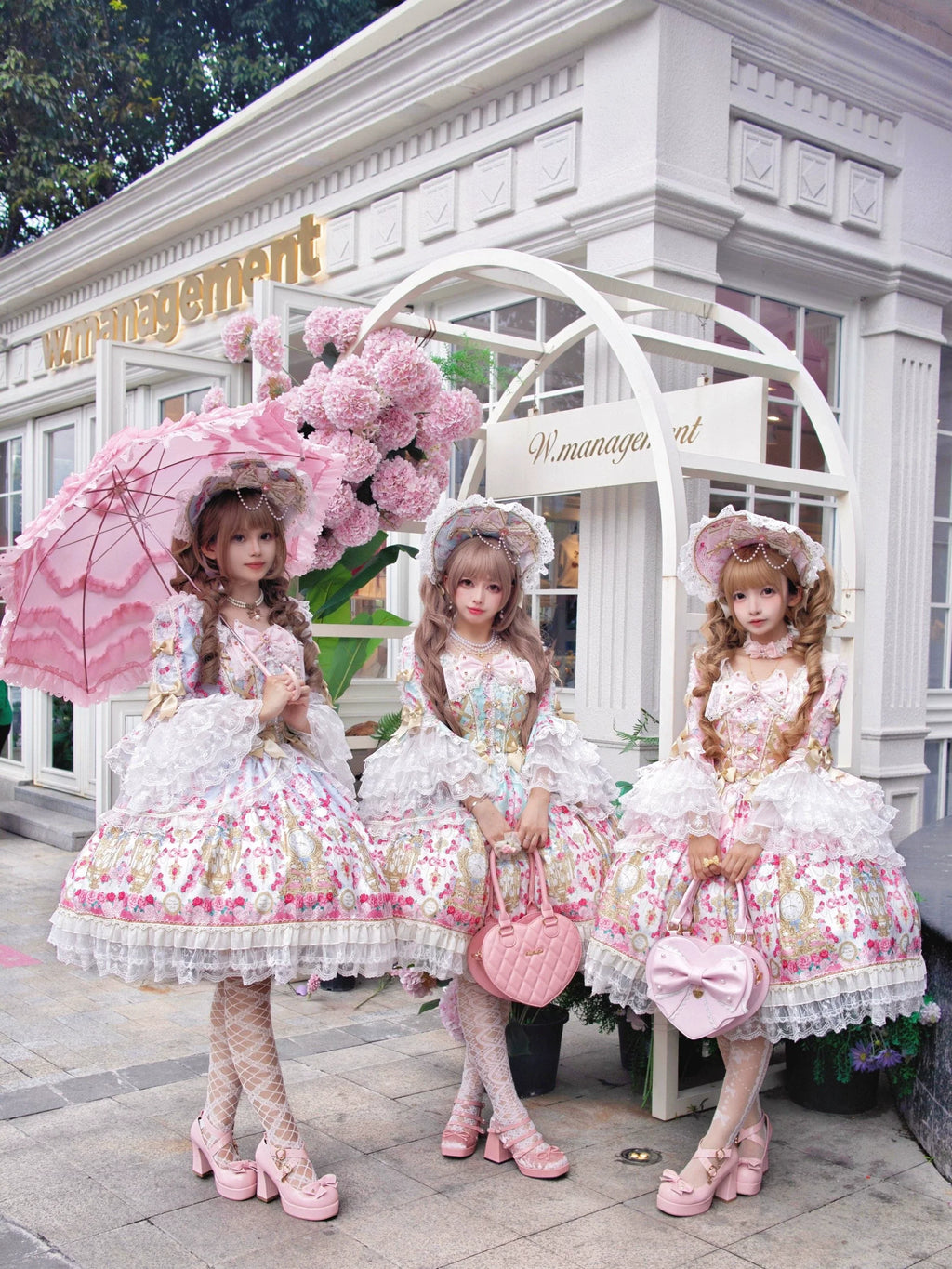 Rose Garden Prelude - Sweet Lolita OP Dress, Floral Printed - image 13